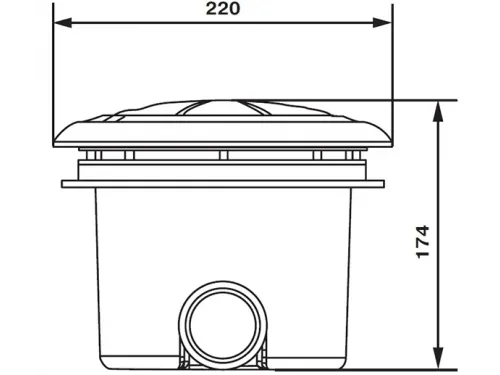 Слив донный (универс.) Emaux EM2832V (Opus)