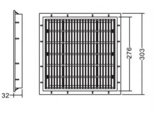 Сливная решетка (плитка) Aquaviva EM2812