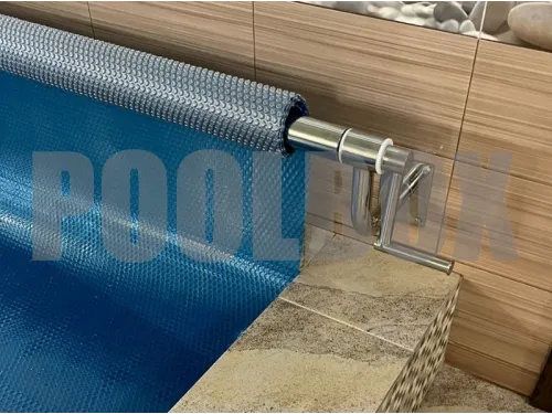 Сматывающее устройство АТ из нержавеющей стали со стеновыми опорами (любые размеры)