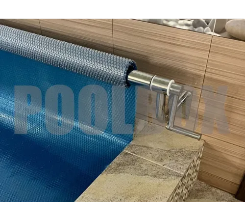 Сматывающее устройство АТ из нержавеющей стали со стеновыми опорами (любые размеры)