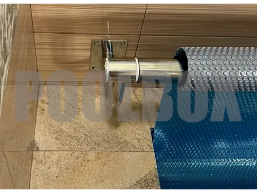 Сматывающее устройство АТ из нержавеющей стали со стеновыми опорами (любые размеры)