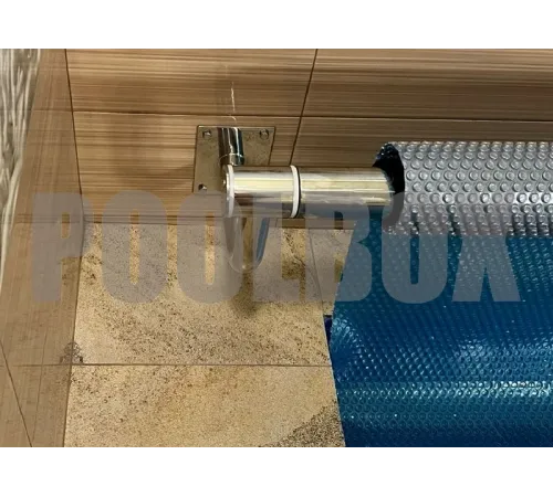 Сматывающее устройство АТ из нержавеющей стали со стеновыми опорами (любые размеры)