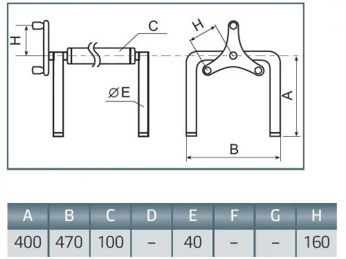 Сматывающее устройство из нерж. стали, переносное, усиленное,  Jumbo, Vagnerpool