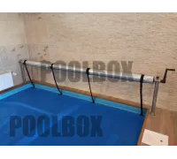 Сматывающее устройство из нержавеющей стали Flexinox с фланцевыми опорами