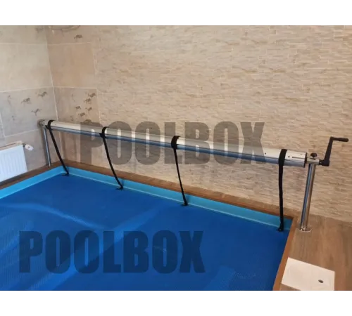 Сматывающее устройство из нержавеющей стали Flexinox с фланцевыми опорами