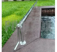 Сматывающее устройство АТ из нержавеющей стали с фланцевыми опорами (любые размеры)