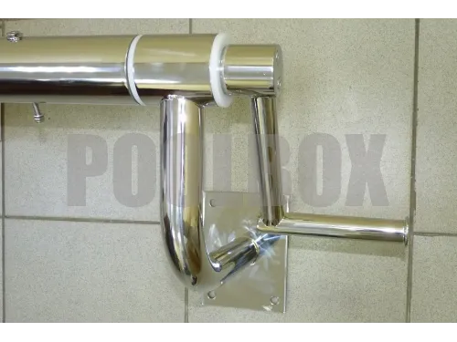 Сматывающее устройство АТ из нержавеющей стали со стеновыми опорами (любые размеры)