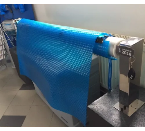 Сматывающее устройство Jumbo из нерж. стали (фланцевое), с эл. приводом и пультом ДУ, Vagnerpool