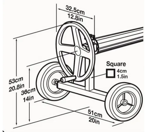 Сматывающее устройство колесное Kokido K936WBX/150/GRVD (комплект)
