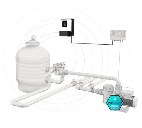 Станция контроля качества воды Hayward Aquarite Plus (65 м3, 16 г/ч) + Ph
