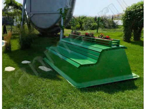 Технический приямок композитный 1,97*1,66*1,0 м. с крышкой "диван" Франмер