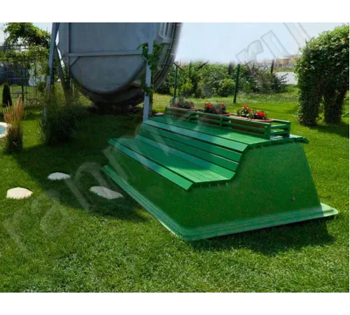 Технический приямок композитный 1,97*1,66*1,0 м. с крышкой "диван" Франмер