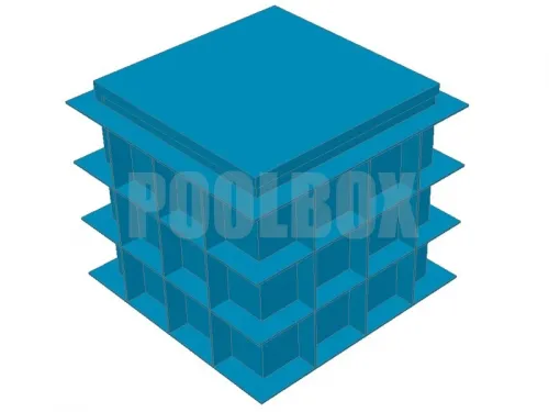 Технический приямок из полипропилена, 1,2*1,2*1,0 м., с крышкой