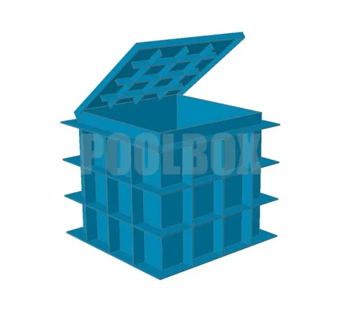 Технический приямок из полипропилена, 1,2*1,2*1,0 м., с крышкой