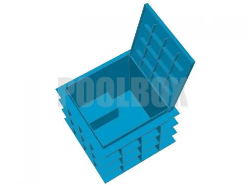 Технический приямок из полипропилена, 1,2*1,2*1,0 м., с крышкой