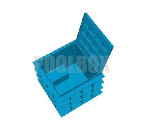 Технический приямок из полипропилена, 1,2*1,2*1,0 м., с крышкой