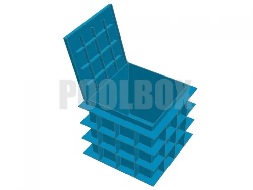 Технический приямок из полипропилена, 1,2*1,2*1,0 м., с крышкой