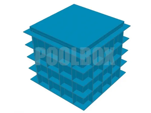 Технический приямок из полипропилена, 1,4*1,4*1,2 м., с крышкой