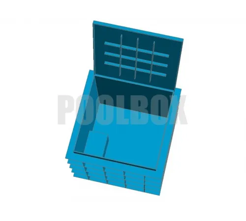 Технический приямок из полипропилена, 1,4*1,4*1,2 м., с крышкой