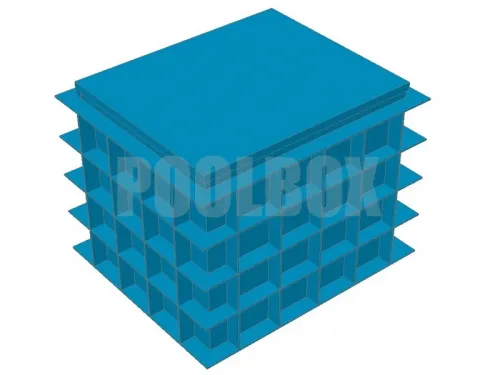 Технический приямок из полипропилена, 1,65*1,4*1,2 м., с крышкой