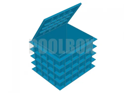 Технический приямок из полипропилена, 1,65*1,4*1,2 м., с крышкой