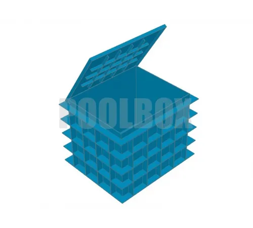 Технический приямок из полипропилена, 1,65*1,4*1,2 м., с крышкой