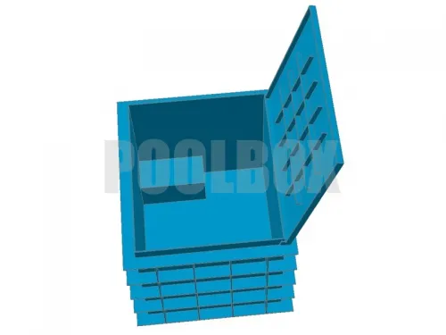 Технический приямок из полипропилена, 1,65*1,4*1,2 м., с крышкой