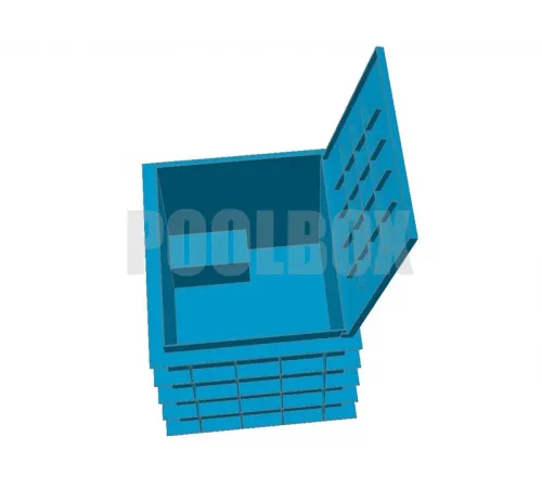 Технический приямок из полипропилена, 1,65*1,4*1,2 м., с крышкой