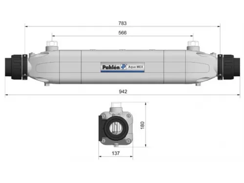 Теплообменник 100 кВт (гориз.) Pahlen Aqua-Mex AM-100