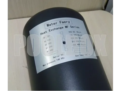 Теплообменник (75 kw) (вертик) МР МF260 AISI-304 (цвет корп.черн.) 02007009003