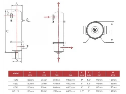 Теплообменник 120 кВт (вертик.) Abletech HE120