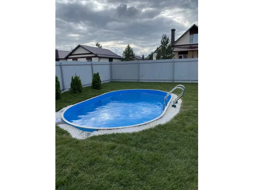 Бассейн ЛАГУНА овальный 7 х 3 х 1,25 м