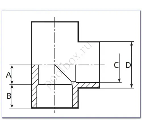 Тройник 90 гр. д. 32 Coraplax (7103032)