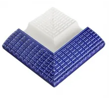 Угловой (внешний) элемент с поручнем SertekPool 12х12 см. кобальт