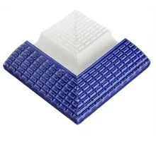 Угловой (внешний) элемент с поручнем SertekPool 12х12 см. кобальт