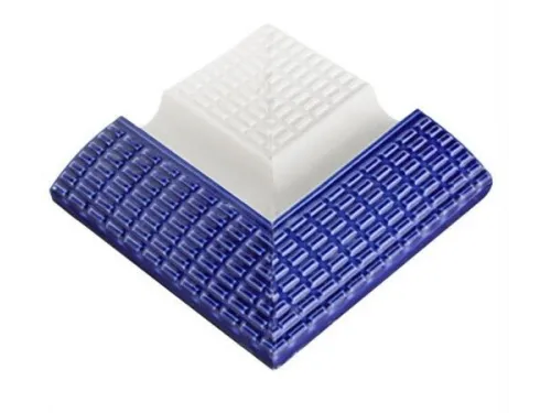 Угловой (внешний) элемент с поручнем SertekPool 12х12 см. кобальт