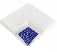 Угловой (внутренний) элемент с поручнем SertekPool 12х12 см. кобальт