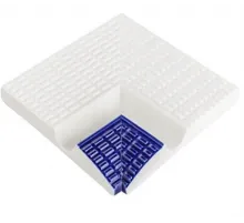 Угловой (внутренний) элемент с поручнем SertekPool 12х12 см. кобальт