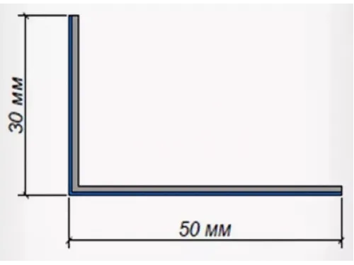 Уголок крепежный ПВХ/металл LOGICPOOL 0,03x0,05x2 м. наружный