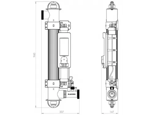 Ультрафиолетовая установка (55 Вт) Elecro Spectrum Hybrid UV+HO SH-55