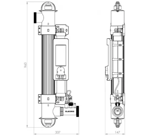 Ультрафиолетовая установка (55 Вт) Elecro Spectrum Hybrid UV+HO SH-55