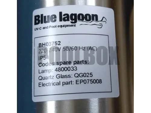 Ультрафиолетовая установка (75 Вт) с озонатором Blue Lagoon Ozone  UV-C 75000