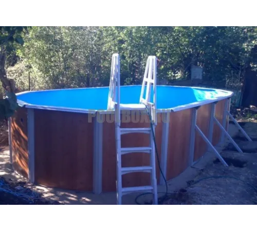 Каркасный бассейн Эсприт - Биг 7.3 х 3,7 х 1,35 м., Atlantic Pool (каркас/пленка/скиммер-пакет/фильтр/лестница)