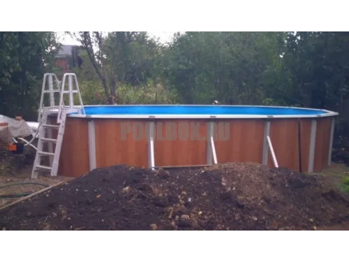 Каркасный бассейн Эсприт - Биг 10 х 5.5 х 1,35 м., Atlantic Pool (каркас/пленка/скиммер-пакет/фильтр/лестница)