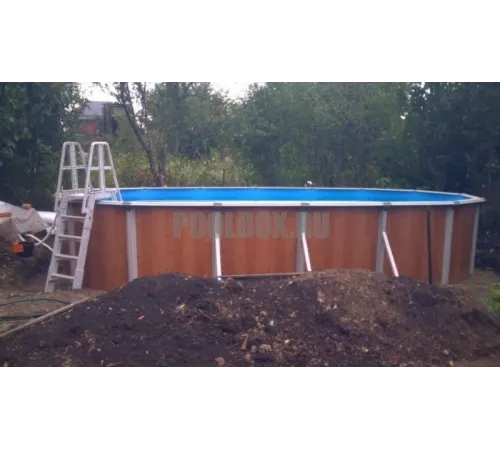 Каркасный бассейн Эсприт - Биг 7.3 х 3,7 х 1,35 м., Atlantic Pool (каркас/пленка/скиммер-пакет/фильтр/лестница)