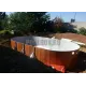 Каркасный бассейн Эсприт - Биг 7.3 х 3,7 х 1,35 м., Atlantic Pool (каркас/пленка/скиммер-пакет/фильтр/лестница)
