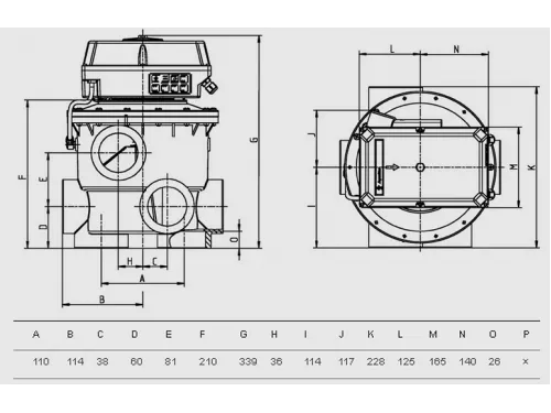 Вентиль автоматический (боковой) Aquastar Comfort 6501 Praher (2")