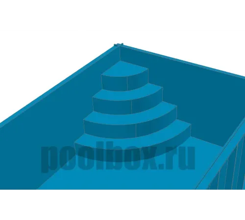 Полипропиленовый бассейн 2,0*2,0*1,5 м.