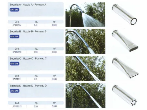 Водопад из нерж. стали, Flexinox Cannon Jet Thaiti