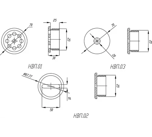 Водопад "Водяная пушка 1000", ВП.10 (с насадкой НВП.02) из нерж. стали AISI-304